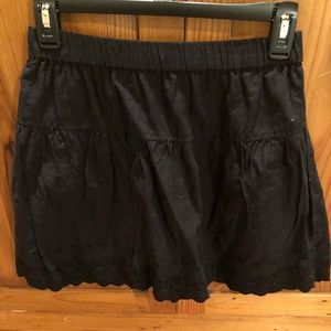Black skirt with embroidered detailing!